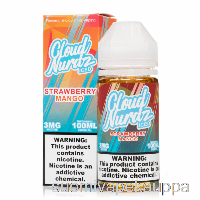 Vape Suomi Jää Mansikka Mango - Pilvi Nurdz - 100ml 6mg